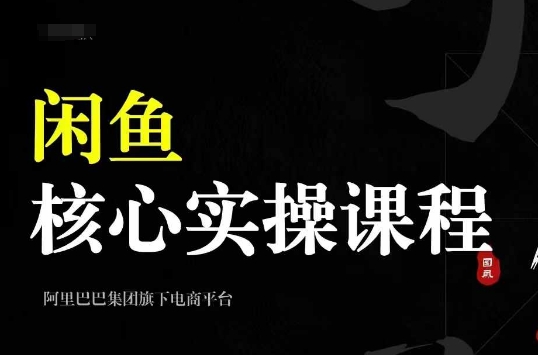2024闲鱼核心实操课程，从养号、选品、发布、销售，教你做一个出单的闲鱼号-皮皮网创