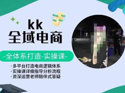 KK全域电商，全体系打造实操课，多平台打造电商逻辑体系-皮皮网创