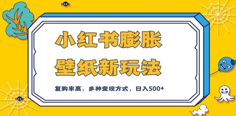 小红书膨胀壁纸新玩法，前端引流前端变现，后端私域多种组合变现方式，入500+【揭秘】-皮皮网创