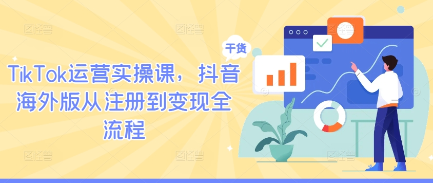 TikTok运营实操课，抖音海外版从注册到变现全流程-皮皮网创