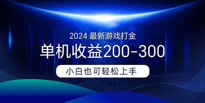 2024最新游戏打金单机收益200-300-皮皮网创