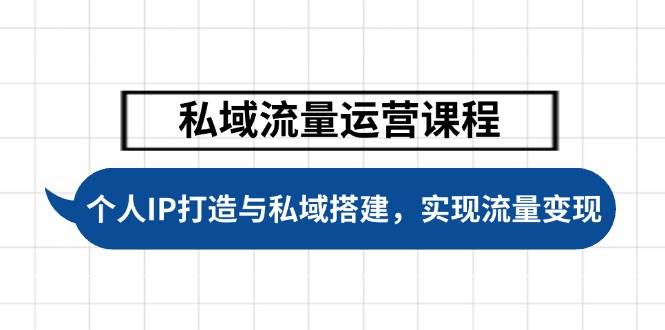 图片[1]-私域流量运营课程，个人IP打造与私域搭建，助力学员实现流量变现-皮皮网创