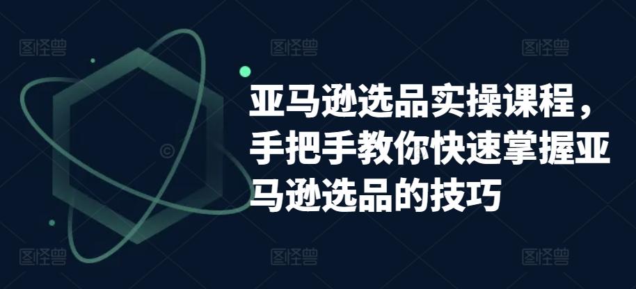 亚马逊选品实操课程，手把手教你快速掌握亚马逊选品的技巧-皮皮网创