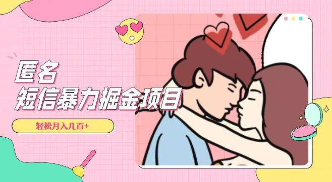 全网首发，揭秘超冷门匿名短信项目，通过信息差日入几百+【揭秘】-皮皮网创