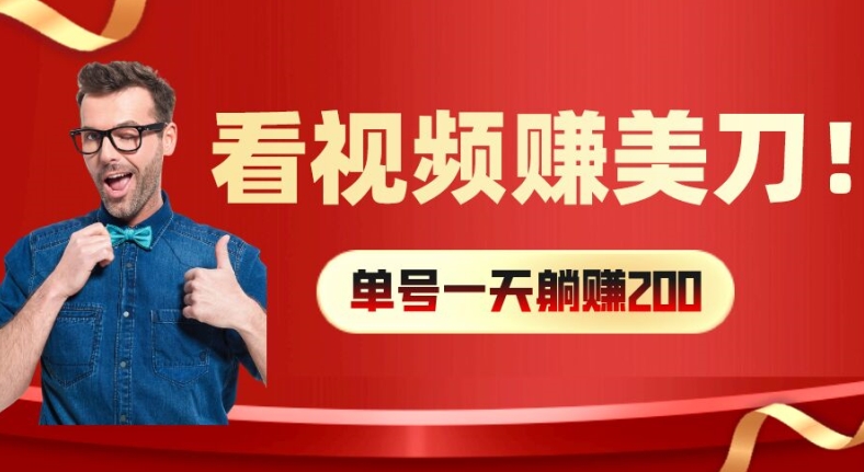 看视频赚美刀：每小时40+，多号矩阵可放大收益【揭秘】-皮皮网创
