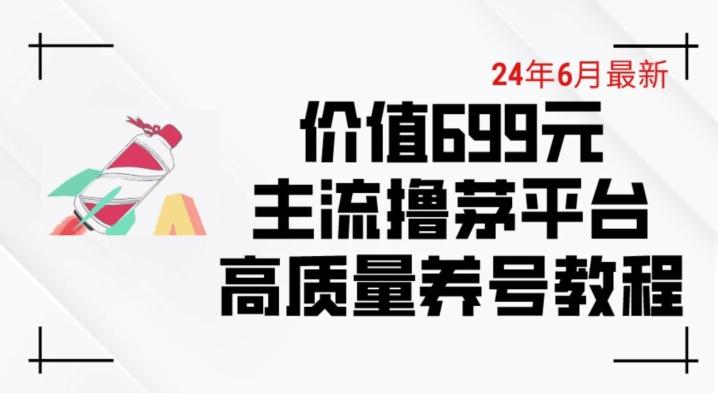 6月最新价值699的主流撸茅台平台精品养号下车攻略【揭秘】-皮皮网创