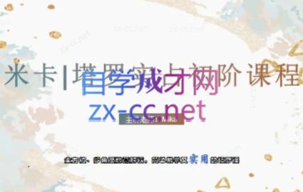 米卡·实占塔罗初阶课-皮皮网创