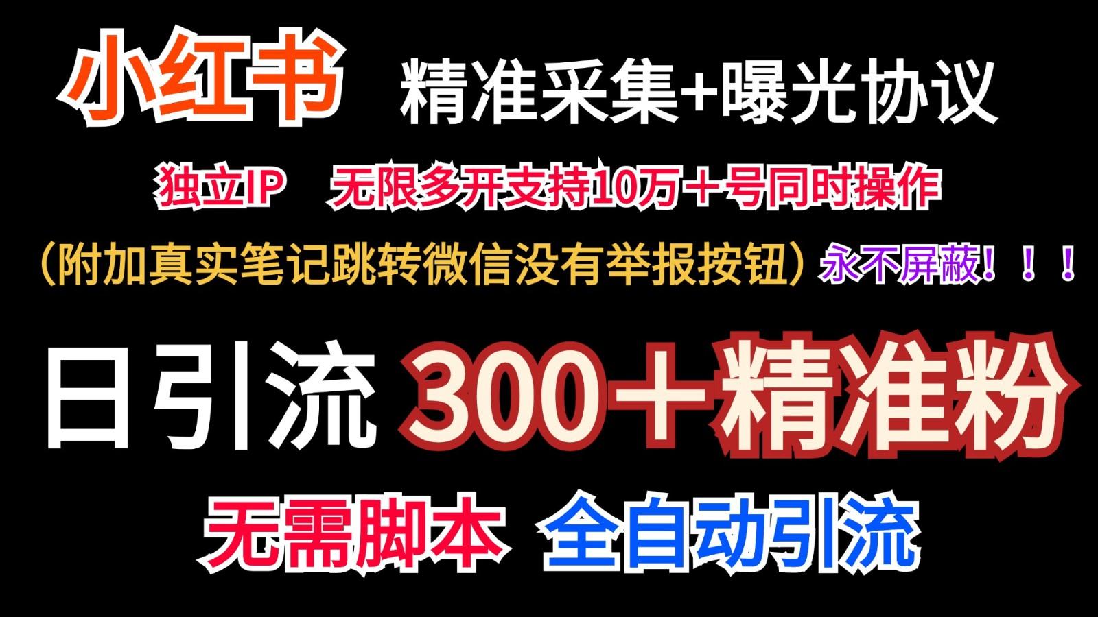 小红薯精准采集＋无限曝光＋真实笔记跳转微信，永不屏蔽(日引300＋精准粉)-皮皮网创