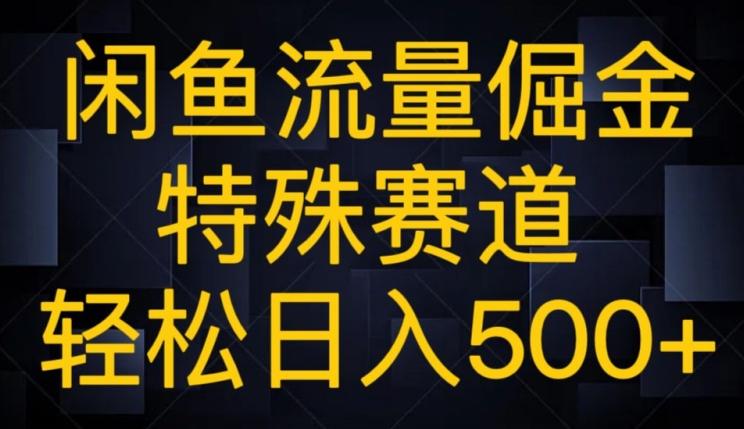 闲鱼流量倔金，特殊赛道，轻松日入500+-皮皮网创