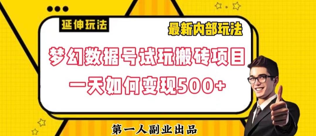 数据号回归玩法游戏试玩搬砖项目再创日入500+【揭秘】-皮皮网创