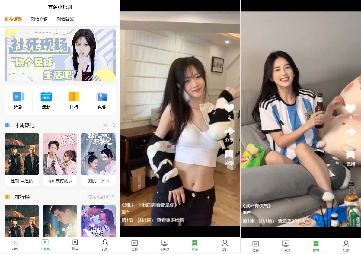 (8542期)小剧场短剧影视系统源码 全开源 带支付收益+会员机制+代理推广等模式【…-皮皮网创