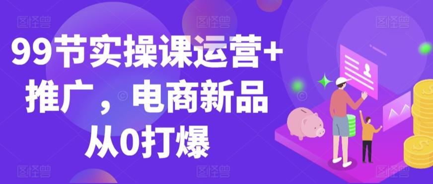 99节实操课运营+推广，电商新品从0打爆-皮皮网创